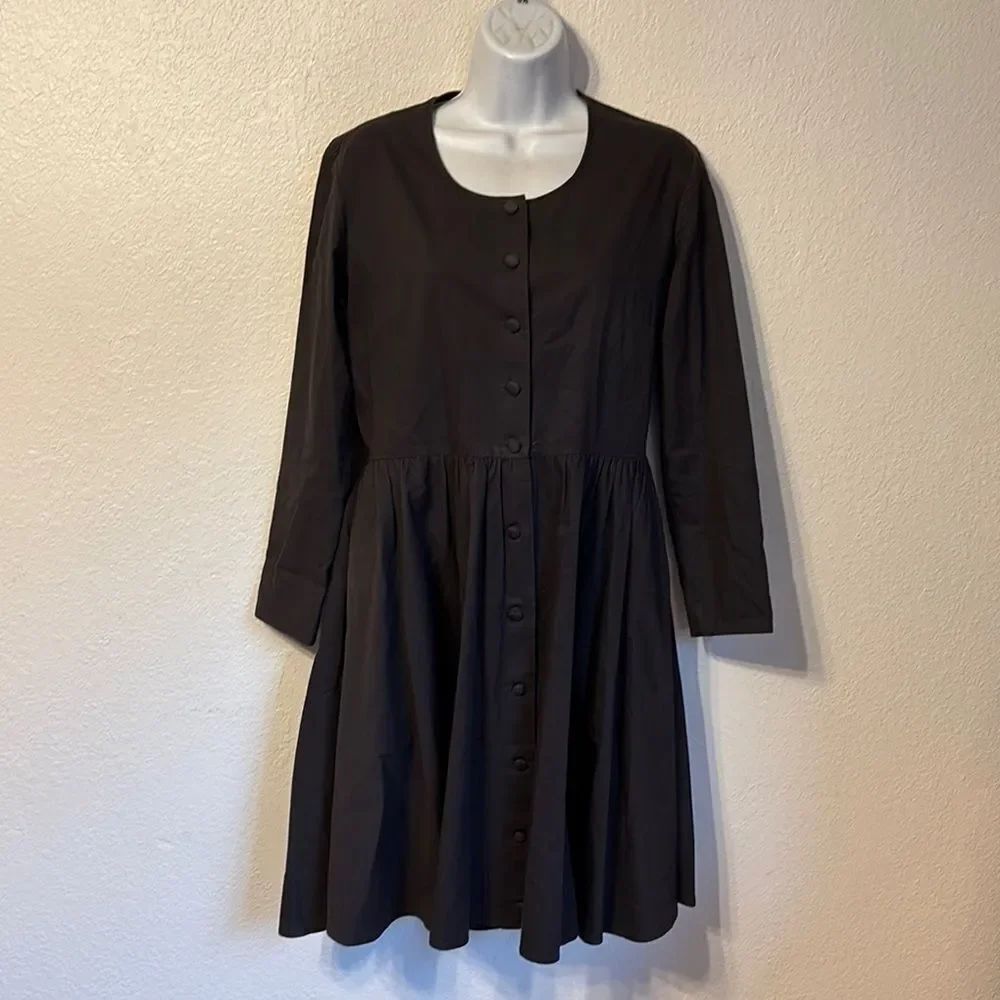 Vintage J. Peterman Button Front Dress Size 4